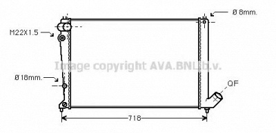 AVA QUALITY COOLING cna2103 -  Радиатор, охлаждение двигателя